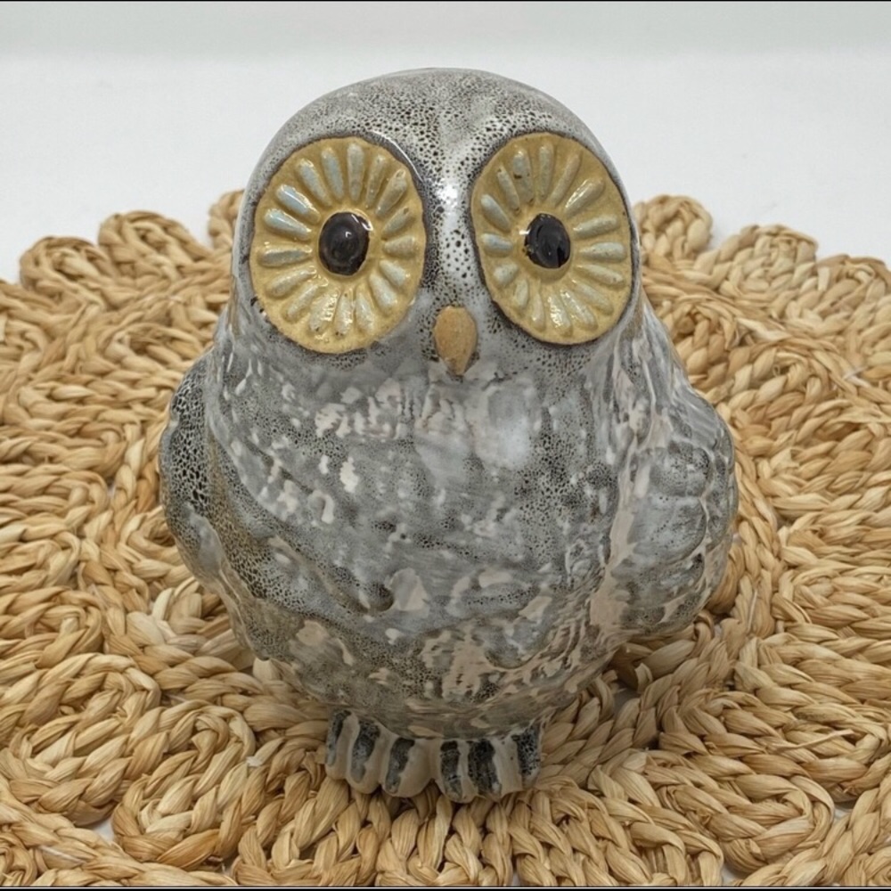 Owl Sculpture Baby Owl Juvie Owl Ceramic